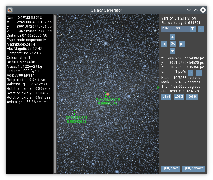 Screenshot showing the whole galaxy!